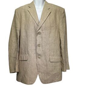 sonny bono 100% linen blazer mens EU size 54 US Size 44